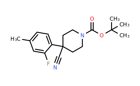1150315-87-9 | tert-Butyl 4-cyano-4-(2-fluoro-4-methylphenyl)piperidine-1-carboxylate