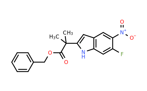 1152311-77-7 | Benzyl 2-(6-fluoro-5-nitro-1H-indol-2-yl)-2-methylpropanoate