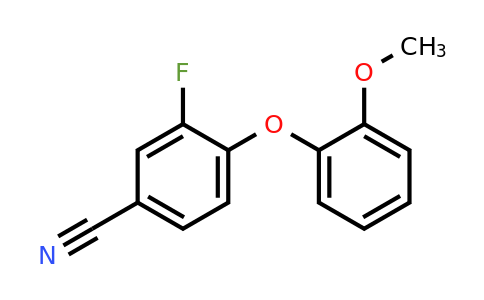 1153105-84-0 | 3-Fluoro-4-(2-methoxyphenoxy)benzonitrile