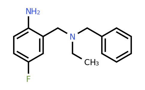 1153197-48-8 | 2-((Benzyl(ethyl)amino)methyl)-4-fluoroaniline