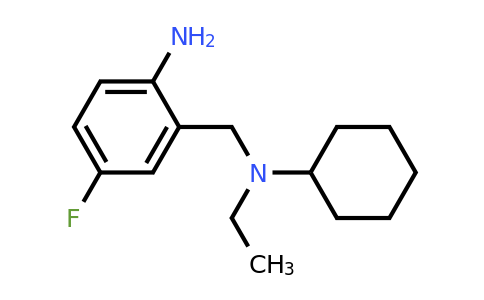1154634-37-3 | 2-((Cyclohexyl(ethyl)amino)methyl)-4-fluoroaniline