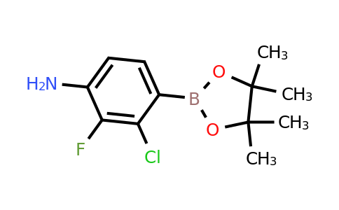 1154740-65-4 | 3-Chloro-2-fluoro-4-(4,4,5,5-tetramethyl-1,3,2-dioxaborolan-2-yl)aniline