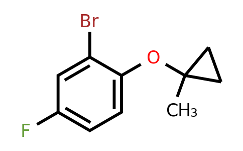 1156170-01-2 | 4-Fluoro-2-bromophenol methyl cyclopropyl ether