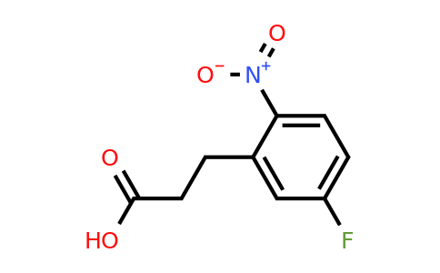 1156307-10-6 | 3-(5-Fluoro-2-nitrophenyl)propanoic acid