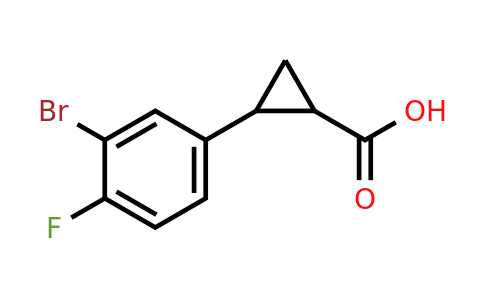 1157138-03-8 | 2-(3-Bromo-4-fluorophenyl)cyclopropanecarboxylic acid