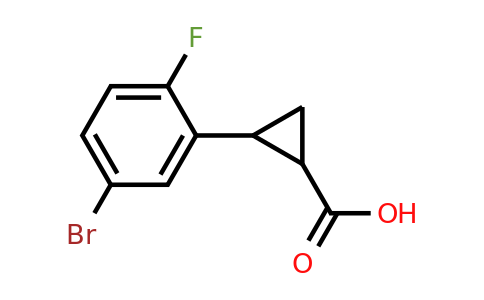 1157561-84-6 | 2-(5-Bromo-2-fluorophenyl)cyclopropanecarboxylic acid
