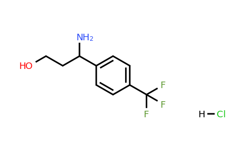 1159826-26-2 | 3-Amino-3-(4-(trifluoromethyl)phenyl)propan-1-ol hydrochloride