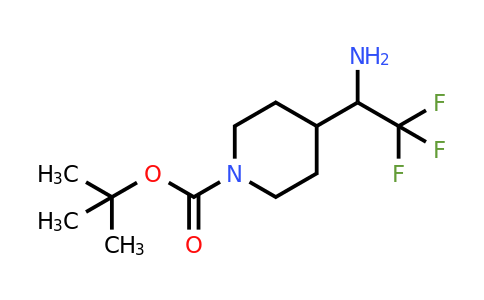 1159982-64-5 | tert-Butyl 4-(2,2,2-trifluoro-1-aminoethyl)piperidine-1-carboxylate