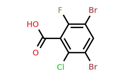 1160573-47-6 | 3,5-Dibromo-2-chloro-6-fluorobenzoic acid