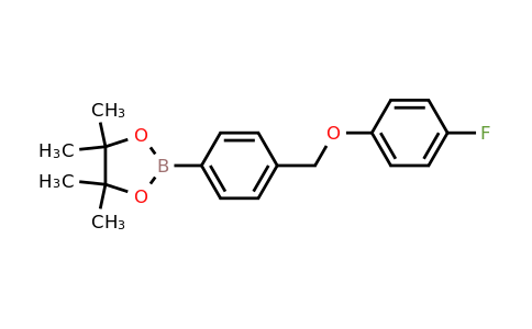 1160829-20-8 | 2-(4-((4-fluorophenoxy)methyl)phenyl)-4,4,5,5-tetramethyl-1,3,2-dioxaborolane