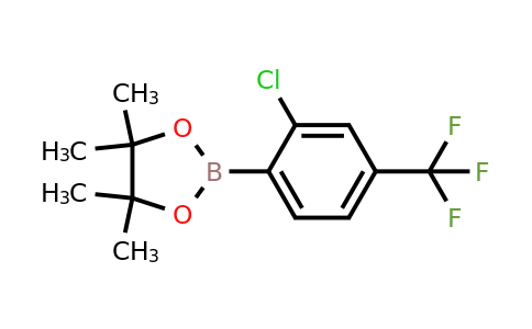 1165935-98-7 | 2-(2-Chloro-4-(trifluoromethyl)phenyl)-4,4,5,5-tetramethyl-1,3,2-dioxaborolane