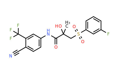 1166228-30-3 | N-(4-Cyano-3-(trifluoromethyl)phenyl)-3-((3-fluorophenyl)sulfonyl)-2-hydroxy-2-methylpropanamide