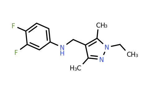 1170876-71-7 | N-[(1-ethyl-3,5-dimethyl-pyrazol-4-yl)methyl]-3,4-difluoro-aniline