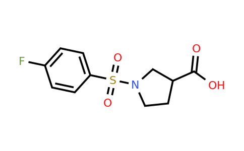 1171916-98-5 | 1-((4-Fluorophenyl)sulfonyl)pyrrolidine-3-carboxylic acid