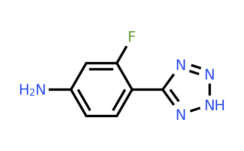 1171930-26-9 | 3-Fluoro-4-(2H-tetrazol-5-yl)aniline