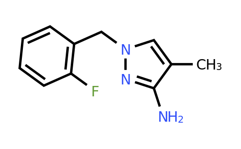 1-[(2-fluorophenyl)methyl]-4-methyl-pyrazol-3-amine