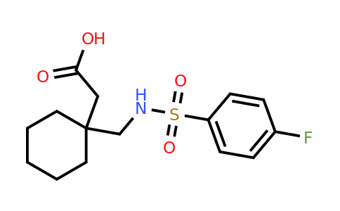 1176582-75-4 | 2-(1-((4-Fluorophenylsulfonamido)methyl)cyclohexyl)acetic acid