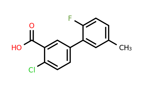 1178181-54-8 | 2-Chloro-5-(2-fluoro-5-methylphenyl)benzoic acid