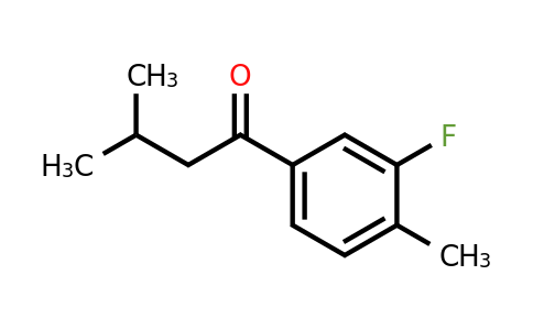 1178290-52-2 | 1-(3-Fluoro-4-methylphenyl)-3-methylbutan-1-one