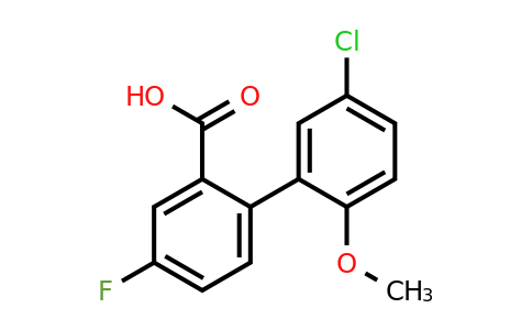 1178334-17-2 | 2-(5-Chloro-2-methoxyphenyl)-5-fluorobenzoic acid