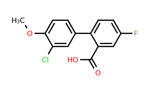1178435-57-8 | 2-(3-Chloro-4-methoxyphenyl)-5-fluorobenzoic acid