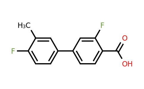 1178450-95-7 | 3,4'-Difluoro-3'-methyl-[1,1'-biphenyl]-4-carboxylic acid