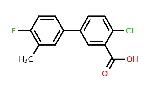 1178615-51-4 | 2-Chloro-5-(4-fluoro-3-methylphenyl)benzoic acid