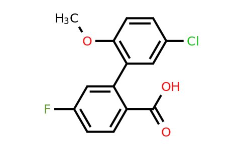 1178655-78-1 | 2-(5-Chloro-2-methoxyphenyl)-4-fluorobenzoic acid