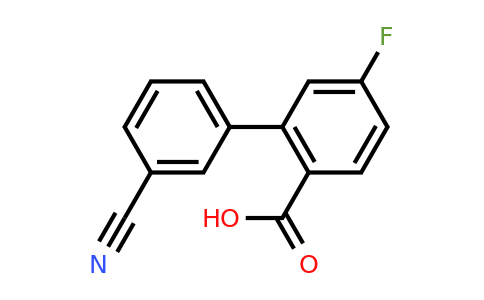 1178671-57-2 | 2-(3-Cyanophenyl)-4-fluorobenzoic acid