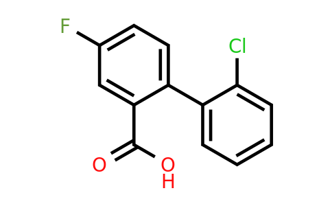 1179035-74-5 | 2-(2-Chlorophenyl)-5-fluorobenzoic acid