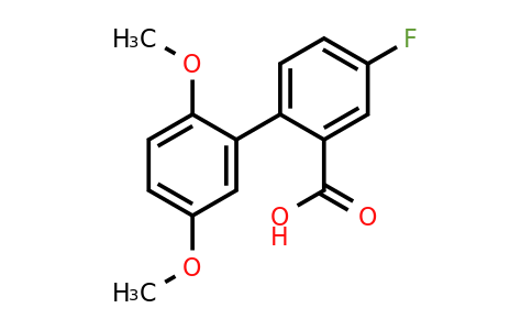 1179057-97-6 | 2-(2,5-Dimethoxyphenyl)-5-fluorobenzoic acid