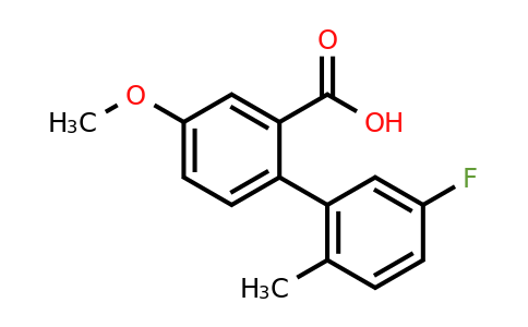 1179105-51-1 | 2-(5-Fluoro-2-methylphenyl)-5-methoxybenzoic acid