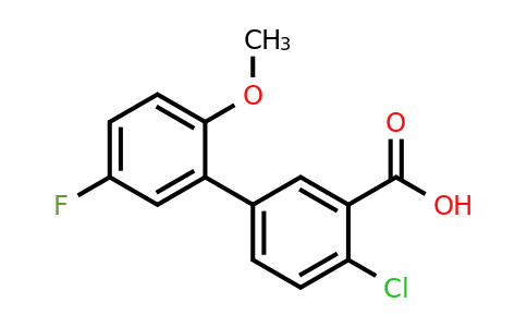 1179279-60-7 | 2-Chloro-5-(5-fluoro-2-methoxyphenyl)benzoic acid