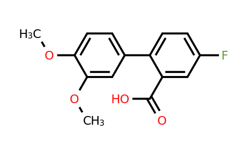 1179306-54-7 | 2-(3,4-Dimethoxyphenyl)-5-fluorobenzoic acid