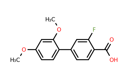 1179916-77-8 | 3-Fluoro-2',4'-dimethoxy-[1,1'-biphenyl]-4-carboxylic acid