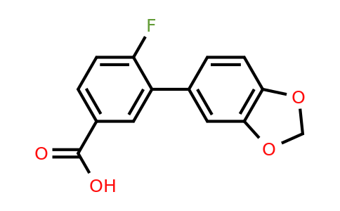 1181567-13-4 | 4-Fluoro-3-(3,4-methylenedioxyphenyl)benzoic acid