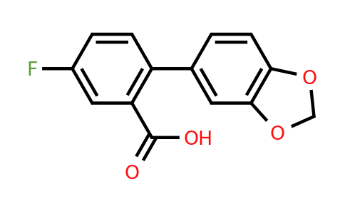1181609-18-6 | 5-Fluoro-2-(3,4-methylenedioxyphenyl)benzoic acid