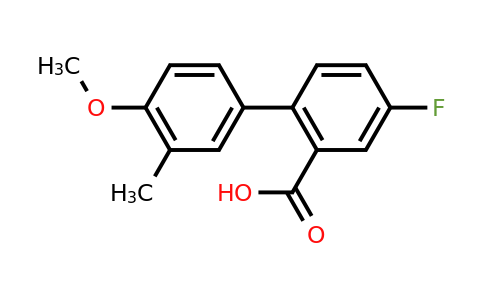 1182741-34-9 | 5-Fluoro-2-(4-methoxy-3-methylphenyl)benzoic acid