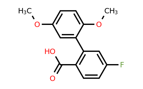 1182832-66-1 | 2-(2,5-Dimethoxyphenyl)-4-fluorobenzoic acid