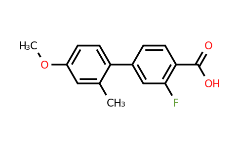 1183013-63-9 | 2-Fluoro-4-(4-methoxy-2-methylphenyl)benzoic acid