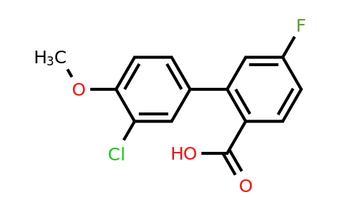 1183057-15-9 | 2-(3-Chloro-4-methoxyphenyl)-4-fluorobenzoic acid