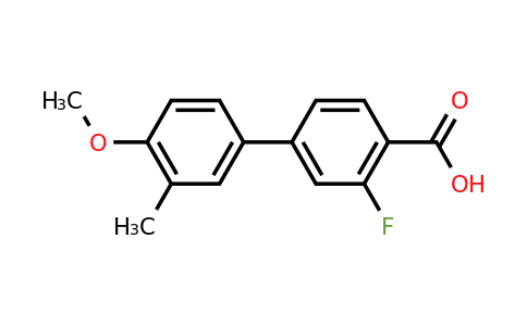 1183080-90-1 | 2-Fluoro-4-(4-methoxy-3-methylphenyl)benzoic acid