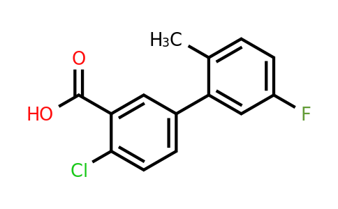 1183294-52-1 | 2-Chloro-5-(5-fluoro-2-methylphenyl)benzoic acid