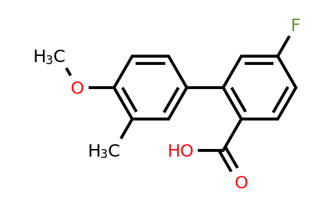 1183432-52-1 | 4-Fluoro-2-(4-methoxy-3-methylphenyl)benzoic acid