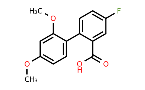 1183450-27-2 | 2-(2,4-Dimethoxyphenyl)-5-fluorobenzoic acid