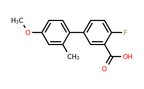1183604-57-0 | 2-Fluoro-5-(4-methoxy-2-methylphenyl)benzoic acid