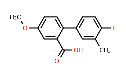 1183892-79-6 | 2-(4-Fluoro-3-methylphenyl)-5-methoxybenzoic acid