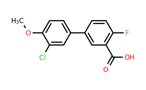 1183928-93-9 | 5-(3-Chloro-4-methoxyphenyl)-2-fluorobenzoic acid