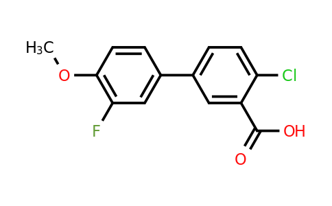 1184151-16-3 | 2-Chloro-5-(3-fluoro-4-methoxyphenyl)benzoic acid