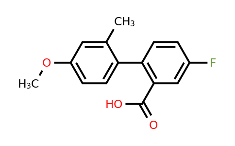 1184578-40-2 | 5-Fluoro-2-(4-methoxy-2-methylphenyl)benzoic acid